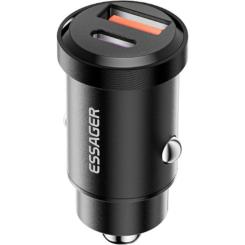 Зарядное устройство Essager 1xUSB + 1xUSB-C 45W black Фото 1