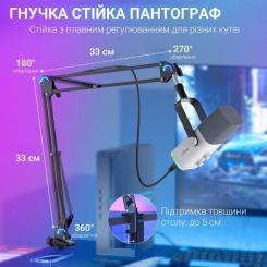 Микрофон Fifine AM8TW USB/XLR White Фото 7