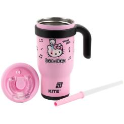 Поильник-непроливайка Kite Hello Kitty термокружка з трубочкою, 530 мл Фото 2