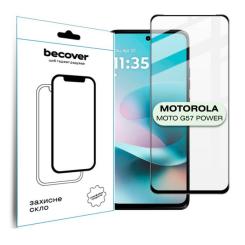 Стекло защитное BeCover Motorola Moto G57 Power Black Фото
