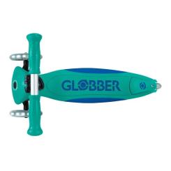 Самокат Globber серії Elite Lights смарагдово-зелений Колеса з під Фото 5