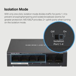 Коммутатор сетевой Mercusys MS106LP Фото 6