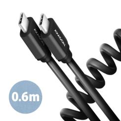Дата кабель AXAGON USB-C to USB-C 0.6m 60W black Фото