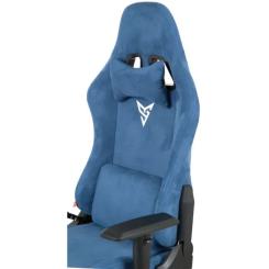 Кресло игровое Аклас Герц RL (Бархат Светло-синий) Фото 9