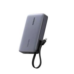 Батарея универсальная Ugreen 20000mAh 145W with Built-in Cable Фото 1