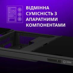 Компьютерный стол Lorgar ELITE 90W Wood Black Фото 4