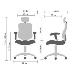 Офисное кресло Barsky Red Fabric R-01 Фото 9