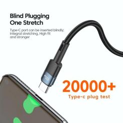 Дата кабель Essager USB-C to USB-C 0.5m 100W black Фото 4