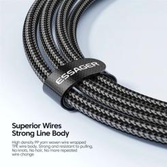 Дата кабель Essager USB-C to USB-C 0.5m 100W black Фото 6