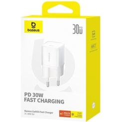 Зарядное устройство Baseus 1xUSB-C 30W GaN5S white Фото 5