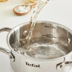 Кастрюля Tefal Minis, з кришкою,1л, нержавіюча сталь, скло Фото 2