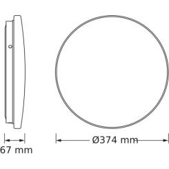 Светильник Osram CEILING ROUND 24W 840 IP20 Фото 2