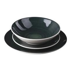 Столовый сервиз Bergner Excalibur green 12 предметів Фото 1