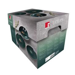 Столовый сервиз Bergner Excalibur green 12 предметів Фото 4