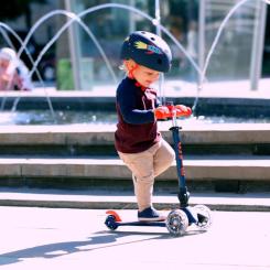 Самокат Micro Mini Deluxe Foldable LED" складний Синій" Фото 10