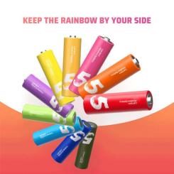 Батарейка CUKTECH AA high-performance rainbow alkaline battery * 8 Фото 1