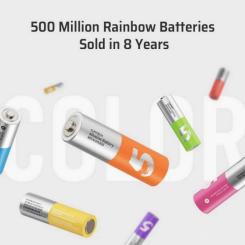 Батарейка CUKTECH AA high-performance rainbow alkaline battery * 8 Фото 5