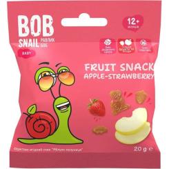 Детские снеки Bob Snail фруктовые яблоко-клубника 20 г Фото