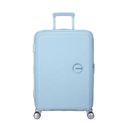 Чемодан American Tourister Soundbox 71.5/81 л пастельно-блакитна Фото 1