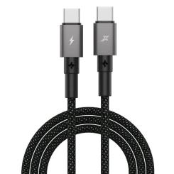 Дата кабель Grand-X USB-C to USB-C 1.0m 100W black Фото
