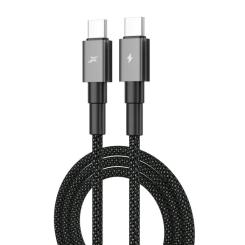 Дата кабель Grand-X USB-C to USB-C 1.0m 100W black Фото 1