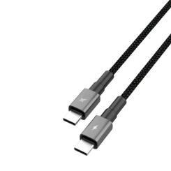 Дата кабель Grand-X USB-C to USB-C 1.0m 100W black Фото 2