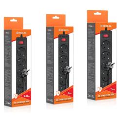Сетевой фильтр питания REAL-EL RS-Protect 505, 1.8m, black Фото 10