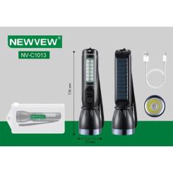Фонарь NEWVEW NV-C1013 Solar Panel 500mAh Black Фото 2