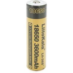 Аккумулятор Liitokala 18650 3600mah (3300-3600mah), 3.7V(2.75-4.2V), Yel Фото