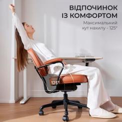 Офисное кресло Sihoo L3 PVC Brown Фото 14