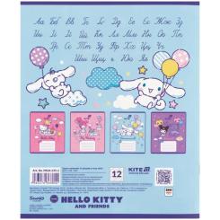Тетрадь Kite Hello Kitty, 12 аркушів, коса лінія Фото 4
