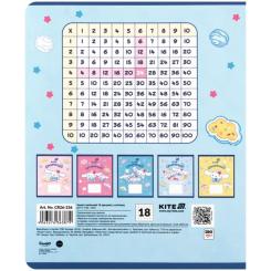 Тетрадь Kite Cinnamoroll, 18 аркушів, клітинка Фото 4