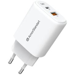Зарядное устройство Armorstandart 1xUSB-C + 1xUSB 25W GaN white Фото 3