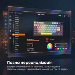 Клавиатура Ajazz AK820 Sea Salt Switch RGB USB-C UA Black Фото 11