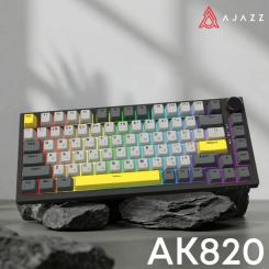 Клавиатура Ajazz AK820 Sea Salt Switch RGB USB-C UA Black Фото 5