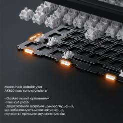 Клавиатура Ajazz AK820 Sea Salt Switch RGB USB-C UA Black Фото 8