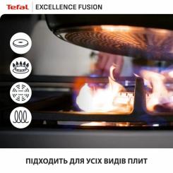 Сковорода Tefal Excellence Fusion, 28см, чорний Фото 7