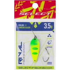 Блесна Select Rival 3.5g 34mm 11 LimeON Black Фото 1