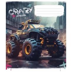 Тетрадь Школярик Monster trucks 48 аркушів клітинка Фото 4