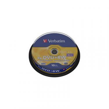 Диск DVD Verbatim 4.7Gb 4x CakeBox 10 шт silver Фото
