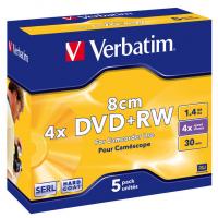 Диск DVD Verbatim mini 1.4Gb 4X Jewel 5шт Matt Silver Фото
