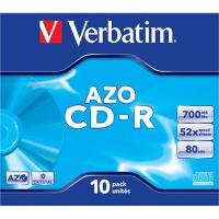 Диск CD Verbatim 700Mb 52x Jewel Case AZO CRYSTAL Фото