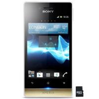 Мобильный телефон Sony ST23i White Gold (Xperia Miro) Фото