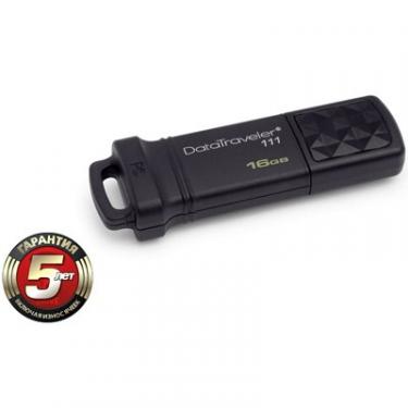 USB флеш накопитель Kingston 16Gb DataTraveler DT111 Black Фото