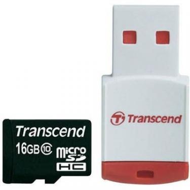 Карта памяти Transcend 16Gb microSDHC class 10 Фото