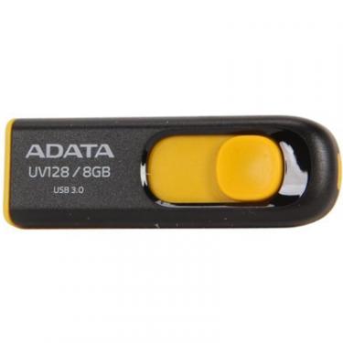 USB флеш накопитель ADATA 8Gb UV128 black-yellow USB 3.0 Фото