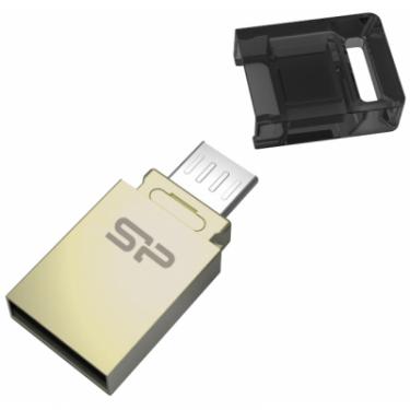 USB флеш накопитель Silicon Power 16Gb Mobile X10 , OTG, Champague Фото 2