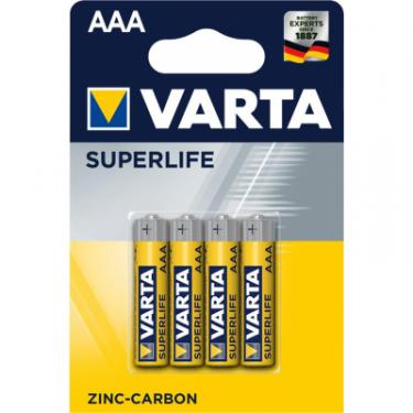 Батарейка Varta SUPERLIFE Zinc-Carbon R03 * 4 Фото