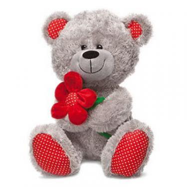 Мягкая игрушка Lava Медведь с красным цветком Фото