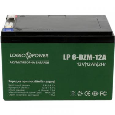 Батарея к ИБП LogicPower 12В 12 Ач (6-DZM-12) Фото 1